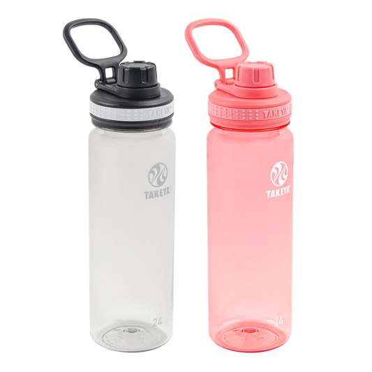 tritan-water-bottle-bundle-with-spout-lid-2-pack-t5 51689-Tritan-Spout-24-2pk-Clear-FlutterPink-angle_2e2a67e8-7240-4517-90e1-85605eacf4b2.png