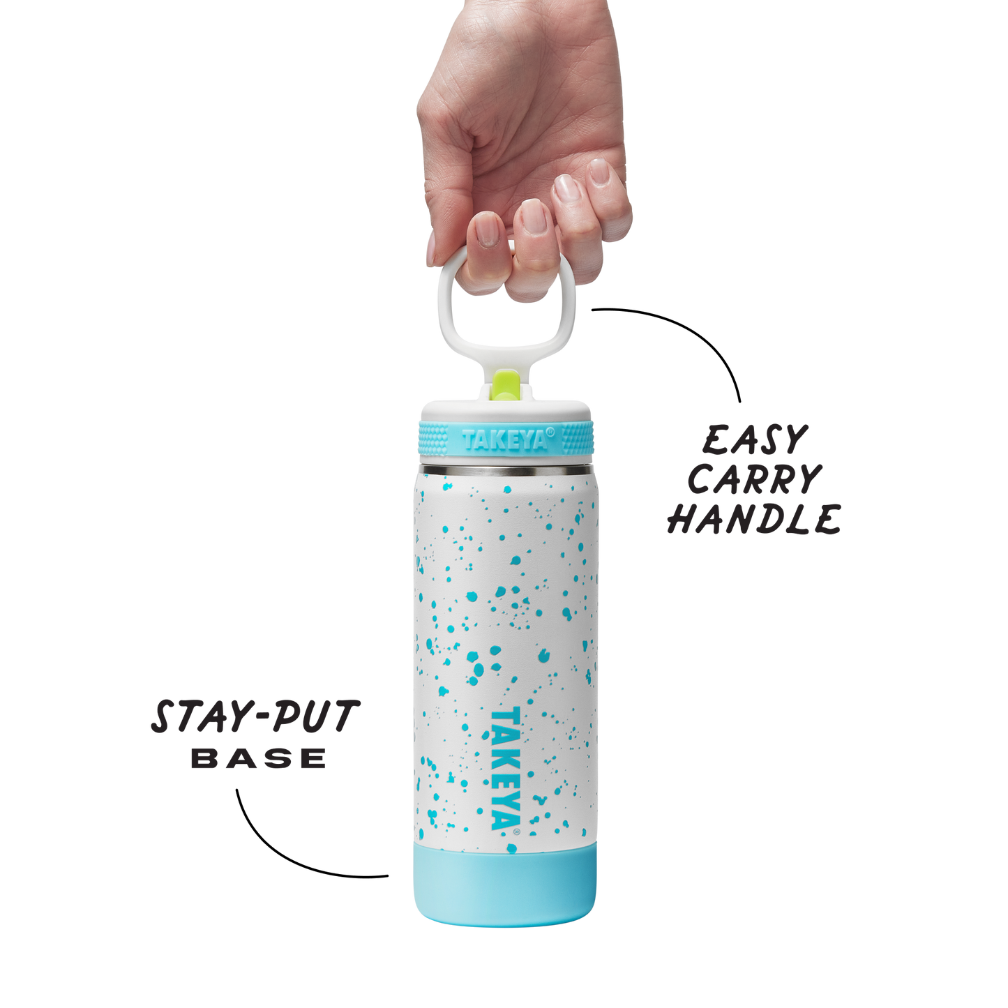 glow-in-the-dark-sport-kids-water-bottle-confetti-with-straw-lid-c1 TKS_SP25_CoreKidsGIDConfetti_StwBtl_CloudGlow_18oz_51368_v3_sRGB-Callout.png